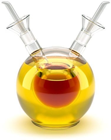 Balvi - huilier Double Sfera. Huillier et vinaigrier sphérique de 125 ML en Verre. Système Anti-goutt
