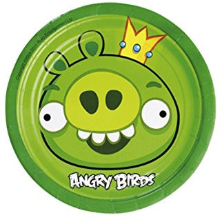 8 Angry Birds Teller - Einheitsgröße