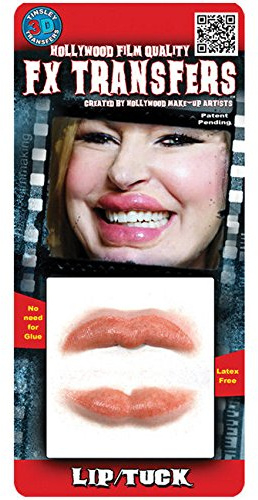 Schlauchboot Lippen Klebe Tattoo haut