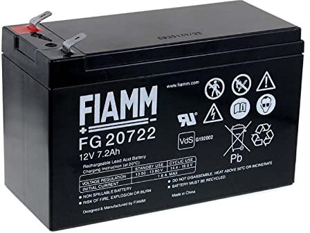 FIAMM Batterie de Remplacement USV APC Back-UPS CS 350, 12V, Lead-Acid [ Batterie au Plomb ]
