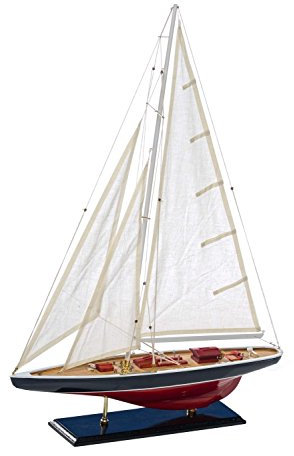Modellschiff Segelyacht Yacht Holz Schiff Boot Segelboot Maritim kein Bausatz