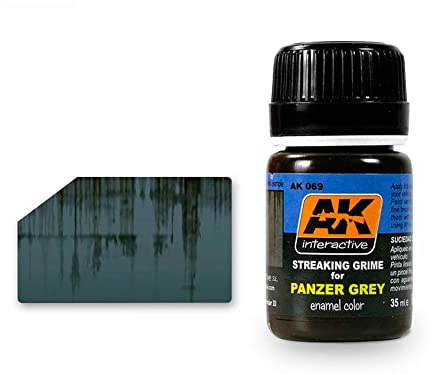 Ak interactive AK00069 Wash 35 ml Tank Grey Streaking Grime