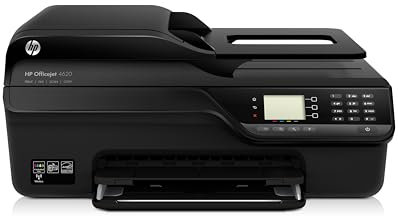HP Officejet 4620 e-All-in-One Tintenstrahl Multifunktionsdrucker (A4, Drucker, Scanner, Kopierer, Fax, Wlan, USB, 4800x1200)
