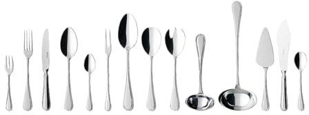 Villeroy & Boch Kreuzband Septfontaines Cubertería para hasta 12 personas, 70 piezas, Acero inoxidable
