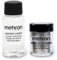 Mehron Make-up Metallic Powder (5 g) mit Mixing Liquid (30 ml) (Silver)