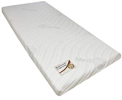Gelschaum Topper Raumgewicht 65 Kg/m³ - Matratzen Topper - Höhe ca. 10 cm (Kern 8 cm) (120 x 200 cm, Bezug: Luxus Medipur EC)
