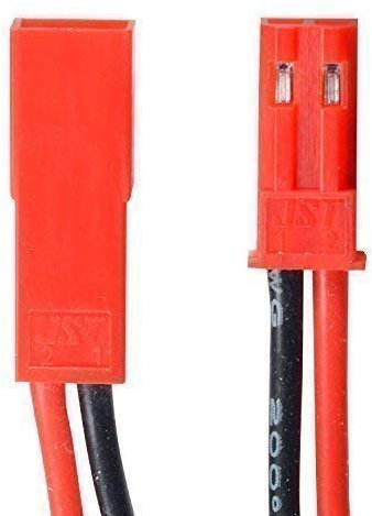 partCore BEC JST Steckverbinder Stecker Buchse mit Kabel AWG 20 1 Paar