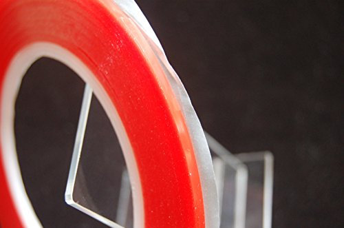 2mm x 33 Meter Ultra Strong Double Sided Transparent Red Adhesive Tape for Mobile Phone LCD Glass