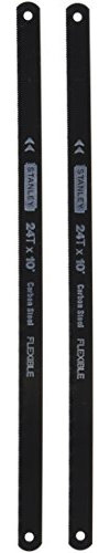 Stanley 15-904A 24 Point Hacksaw Blade High Carbon Steel, 10-Inch
