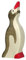 Holztiger Pinguin, klein, Kopf hoch, 80212