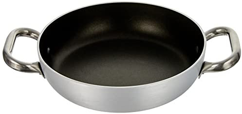 Ollas Agnelli Platinum Pan de Aluminio, con Dos Asas en Acero Inoxidable, Plata, 20 cm
