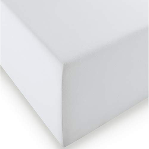 fleuresse 1119 XXL Jersey Stretch Spannbetttuch (96% Baumwolle, 4% Elasthan), mit Rumdumgummizug, Ökotex 100, für Matratzen bis 40 cm Höhe, 180 x 200-200 x 220 cm, Silber
