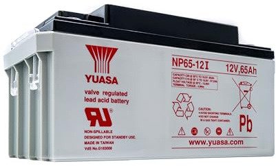 Yuasa NP65-12 12V UPS Backup & Emergency Lead Acid Battery | Reliable & Durable Lead Acid Battery, Ideal for UPS & Emergency Use