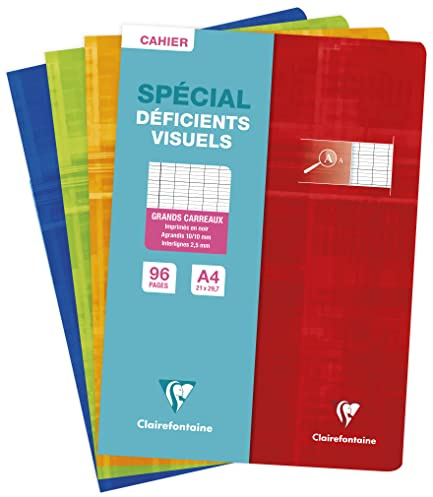 Clairefontaine 63996C Heft A4 Lineatur 2,5mm 10x10 Seyes sortiert