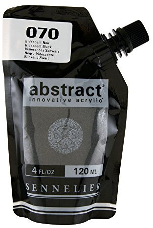 Sennelier : Vernice acrilica astratta: 120 ml: nero iridescente
