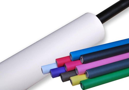 Hintergrundkarton 2,72x10m, Fotohintergrund f. Fotostudios, Fotoleinwand, Papierhintergrund (Weiß)