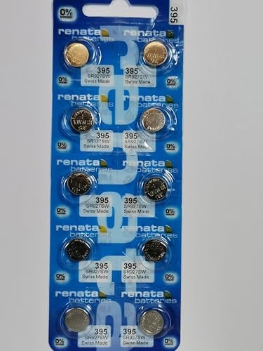 Renata 395 SR927SW Watch Cell Battery Swiss Made 1.55V - Pack of 10