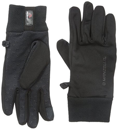 Manzella Herren Power Stretch Ultra Touch Spitze Handschuhe, Herren, schwarz