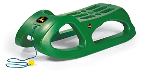 RollyToys Snow Cruiser John Deere(ab 3 Jahren, Farbe Grün, sehr Stabil, mit Stahlschienen, Schlitten, Rutscher) 200160