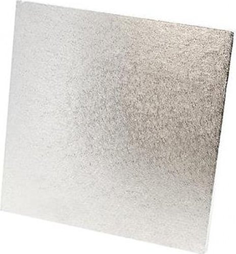Tala Tabla cuadrada para tartas de 30 cm/12 pulgadas, extra fuerte con 12 mm de grosor, con base de lámina plateada, tabla perfecta para tartas pesadas