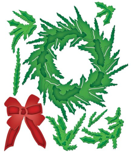 Spellbinders Build a Wreath Die, Gold