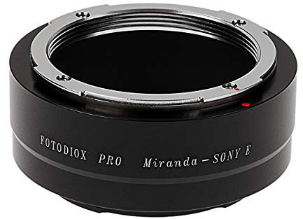 Fotodiox Pro Lens Mount Adapter Compatible with Miranda (MIR) Lenses to Sony E-Mount Cameras
