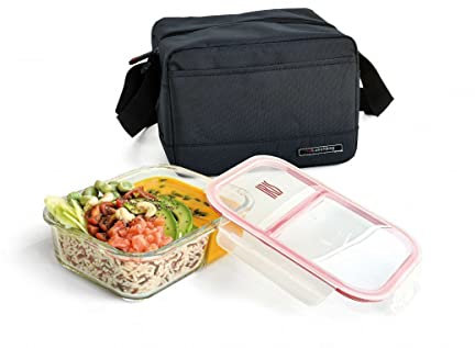 IRIS BARCELONA Real Lunch Bag Snack 1, Negro, Talla única