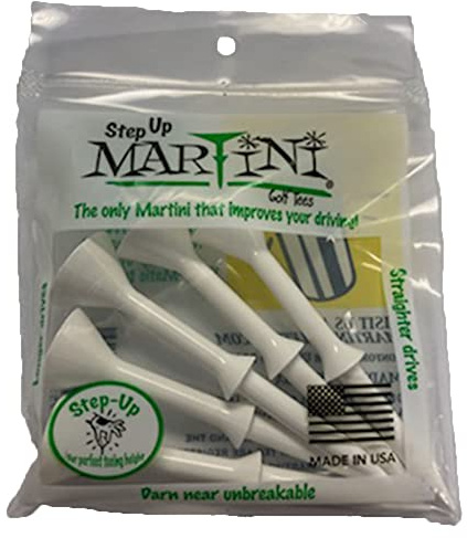 HonLena Martini Step-Up Golf Tees - Virtually Unbreakable