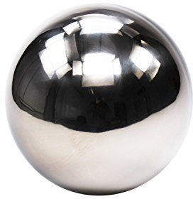 Goldbach in Edelstahl Kugel Beleuchtung, Silber 15 cm Silber