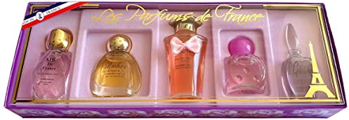 Charrier Parfums 'Les Parfums de France' Geschenkset 5 Stück, Miniatures Eau de Parfums, 41 ml