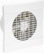 Airvent 435403 - Kitchen Extractor Fan 6/150mm - Low Profile/Slimline - With Integral Butterfly Style Shutters, White