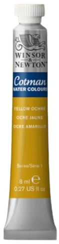 Winsor & Newton 303744 Cotman 8 ml Water Colour Tube - Yellow Ochre