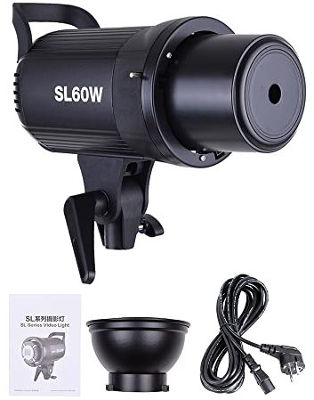 Godox SL-60W 5600K 60W Hochleistungs-LED-Videoleuchte mit Bowens-Halterung für Fotostudio-Fotografie-Videoaufzeichnung (Ohne Fernbedienung)