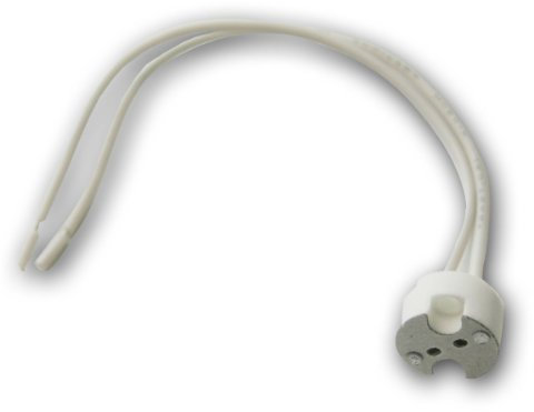 TETE Fassung für Niedervolt-Halogenlampen mit Sockel MR11 / GU4