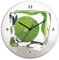 ARTLAND Wanddeko Wanduhr ohne Tickgeräusche Glas Funkuhr Ø 30 cm Rund Lautlos Obst Früchte Limette im Eiswürfel Food Kreativ T5VW