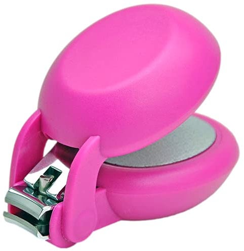 HARAC Special Needs Nail Clippers for Arthritic Hands, Senior and Kids, Adapted Nail Clipper for Fingernail and Thick Toenail, Made in Japan (Pink)