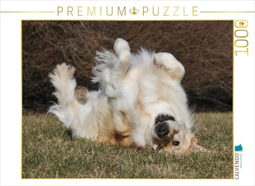 CALVENDO Puzzle EIN Motiv aus dem Kalender Golden Retriever - EIN Herz auf 4 Pfoten | 1000 Teile Lege-Größe 64 x 48 cm Foto-Puzzle für glückliche Stunden