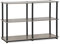 Furinno Turn-N-Tube Scaffali senza Attrezzi, Legno, rovere francese grigio/nero, taglia unica