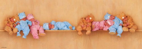 Schmidt Spiele - Anne Geddes, Acht Bärchen, 1000 Teile Puzzle