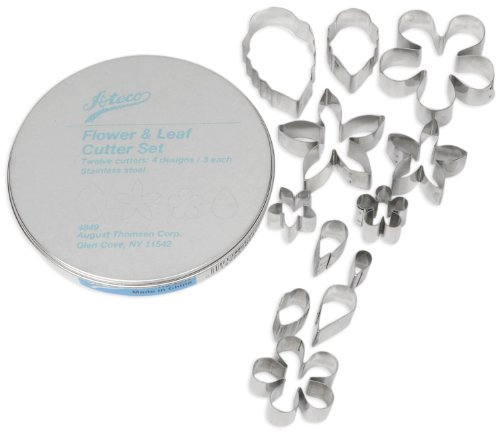 Ateco 12 Piece Stainless Steel Flower & Leaf Cutter Set