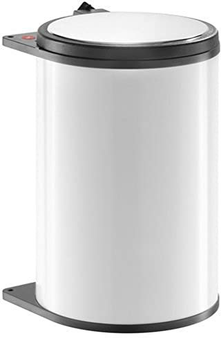 HAILO Big-Box Abfallsammler 3720-00 MB Swing 40.1/20 WB | Ab 40 cm Schrankbreite | 20 L Volumen | Seitenwandmontage mit Deckelöffnung | Stahlblech weiß pulverbeschichtet | Schwenkbar