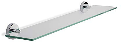 Croydex Flexi-Fix Epsom-Estante de Cristal Cromado, 54 x 620 x 133mm