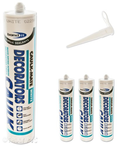 Bond-It Mate Range BDOHC300 Caulk-Mate Decorators Caulk (3 Pack) - White