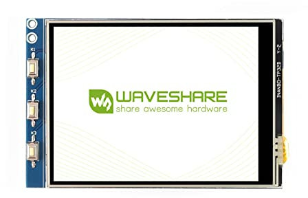 Waveshare Raspberry Pi 3,2 pouces TFT écran Tactile LCD (A) 320x240 résolution pour Raspberry Pi 4 Modèle B/Raspberry Pi 3 Modèle B/3B+