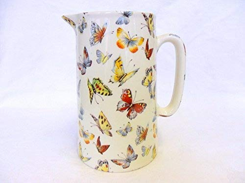 Heron Cross Pottery Butterfly 2 pint jug