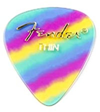 Fender 351 Shape Graphic Picks (12 Pack) for electric guitar, acoustic guitar, mandolin, and bass