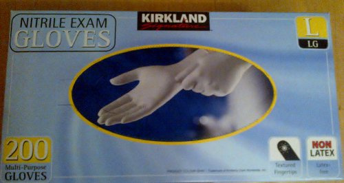 Kirkland Nitrile Exam Gloves 200 Large Multi Purpose Latex Free