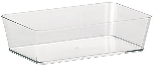 Kela Utensilienbox Kristall 26x14x6cm aus Kunststoff in transparent, Plastik, 26 x 11 x 2 cm