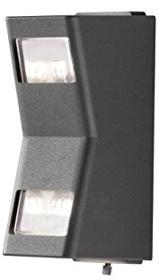 Gnosjö Konstsmide 7956-370 A++ to A Außenwandleuchten, Aluminium, anthrazit, 11 x 9 x 23 cm