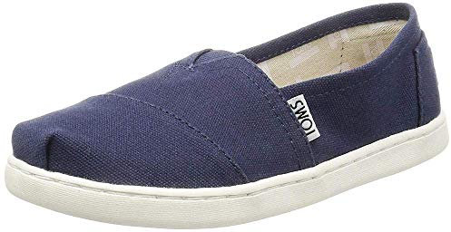 TOMS Unisex Kinder Alpargata Core Flache Slipper, Marineblau, 36 EU